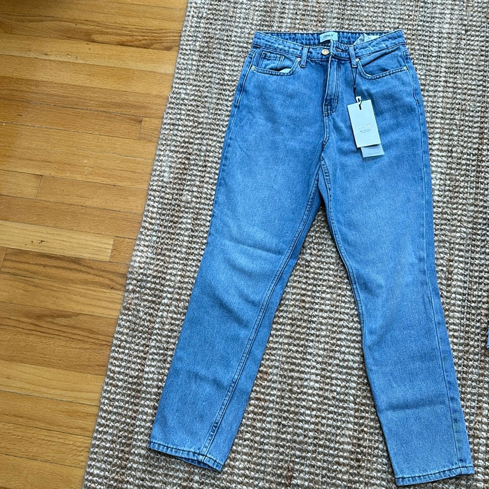 ASOS high waisted mom jeans- petite